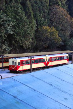 Alishan, Tayvan 'daki orman demiryolu. Alishan Ulusal Sahne Tayvan 'ın önemli bir turistik merkezidir..