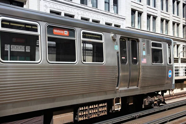 Chicago Usa Juni 2013 Tåg Chicago Tågsystem Tjänade 231 Miljoner — Stockfoto