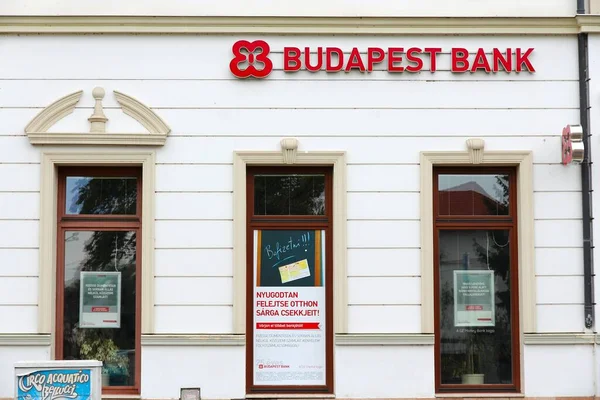 Keszthely Hungary Αυγουστου 2012 Υποκατάστημα Της Τράπεζας Της Βουδαπέστης Στο — Φωτογραφία Αρχείου