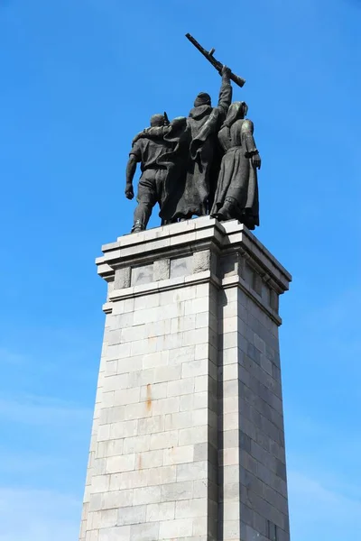 Σοφια Βουλγαρια Αυγουστου 2012 Μνημείο Του Σοβιετικού Στρατού Στη Σόφια — Φωτογραφία Αρχείου