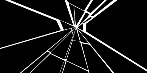 Fond Vectoriel Verre Fracturé Écran Fissuré Blanc Noir Motif Éclats — Image vectorielle