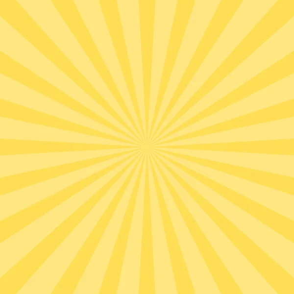 Sunburst Background Vector Sunburst Yellow Radial Beams Pattern Radial Rays — Stockvektor