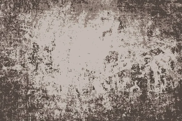 Texture Grunge Brown Angosciato Spazzolato Vecchio Muro Vettore Sfondo — Vettoriale Stock