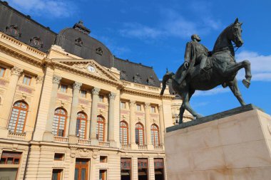Bükreş, Romanya. Central Üniversitesi Kütüphanesi. Romanya 'nın simgesi.