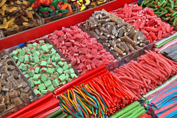 Gelee Bonbonladen Jerusalem Süßigkeiten Auf Einem Markt Israel — Stockfoto