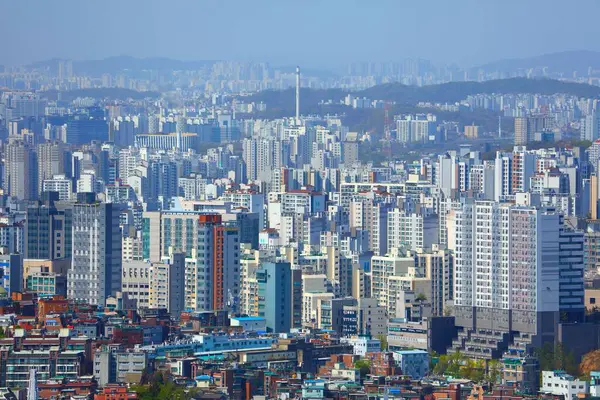 Seoul South Korea Kwiecień 2023 Krajobraz Seulu Korei Południowej Krajobraz — Zdjęcie stockowe