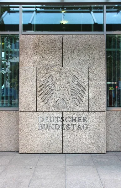 Berlino Germania Agosto 2014 Deutscher Bundestag Edificio Del Parlamento Federale — Foto Stock