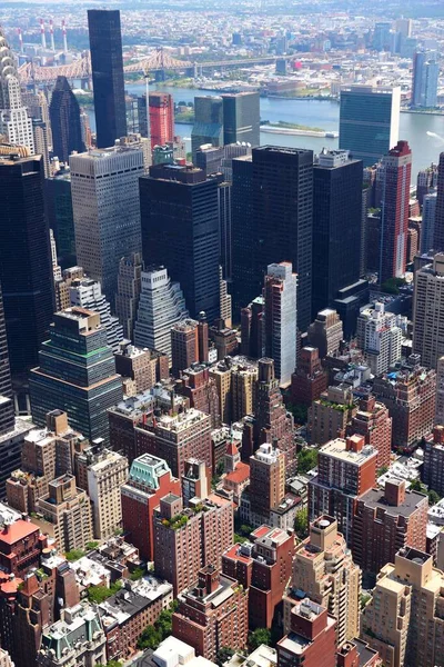 ニューヨーク市 マレー ヒルとミッドタウン イースト方面へのミッドタウン マンハッタン空撮 — ストック写真