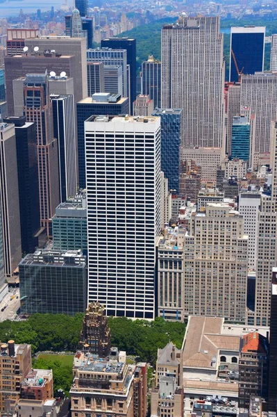 Flygfoto Från New York Midtown Manhattan City Scape — Stockfoto