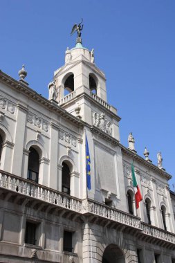 Padua, İtalya. Palazzo Moroni 'deki belediye binası. VIII. Febbraio Yolu..