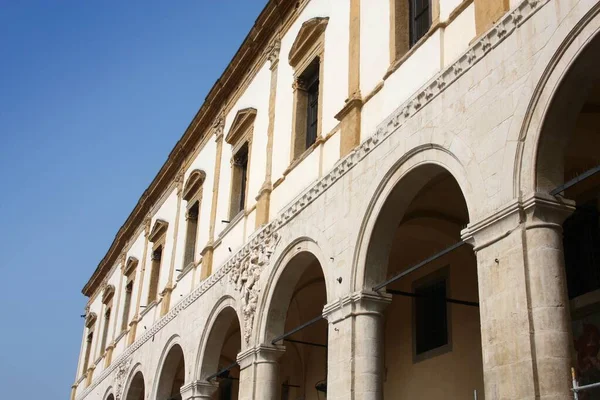 Историческое Здание Палаццо Дель Фабта Падуе Италия Настоящее Время Работает — стоковое фото