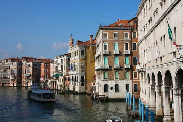 Canal Grande Venedig Italien Gamla Stan Ett Unesco Världsarv — Stockfoto