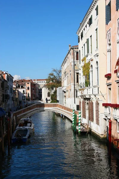 Kanalen Venedig Italien Gamla Stan Ett Unesco Världsarv — Stockfoto
