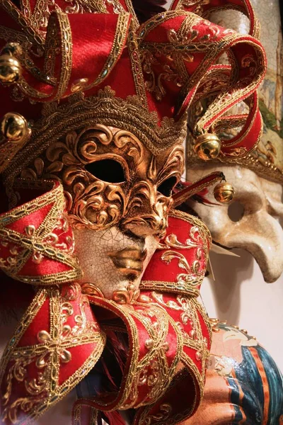Karnevalsmask Från Venedig Traditionell Venetiansk Festivalkostymmask Souvenir Från Venedig Italien — Stockfoto