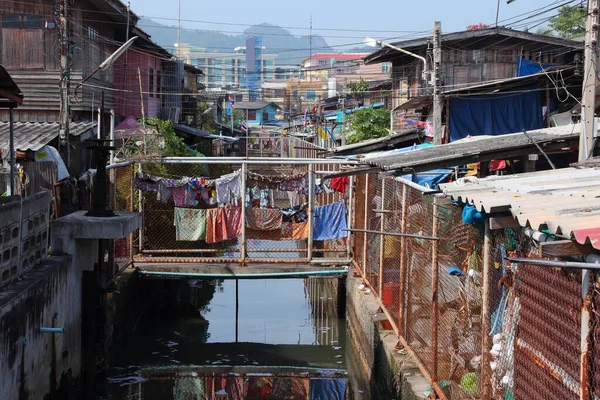 Hua Hin Thailand Dåligt Bostadsområde — Stockfoto