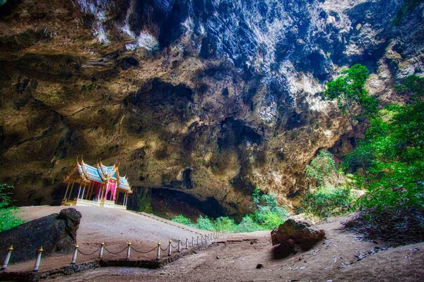 Thailand Cave Royal Pavilion Jungle Cavern Khao Sam Roi Yot — Stock Photo, Image