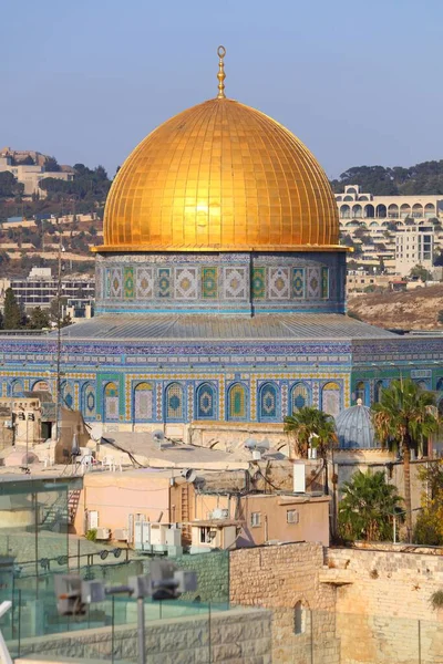Jerusalem Dome Rock Unesco World Heritage Site Israel — ストック写真