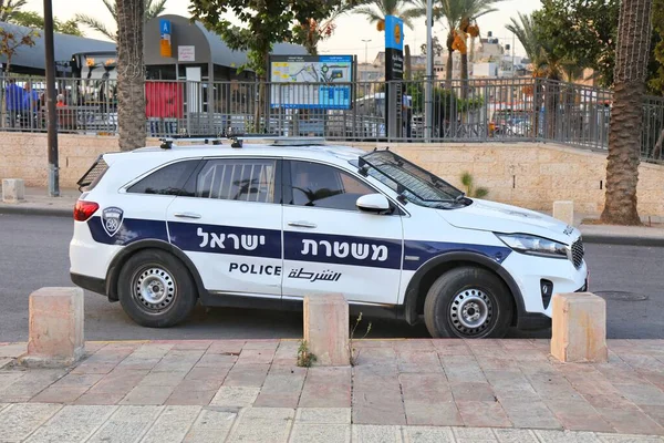 Jerusalem Israel October 2022 Kia Sorento Suv Police Car Jerusalem — Stock Photo, Image