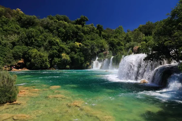 Krka Wasserfälle Nationalpark Krka Kroatien Landschaft Kroatiens — Stockfoto