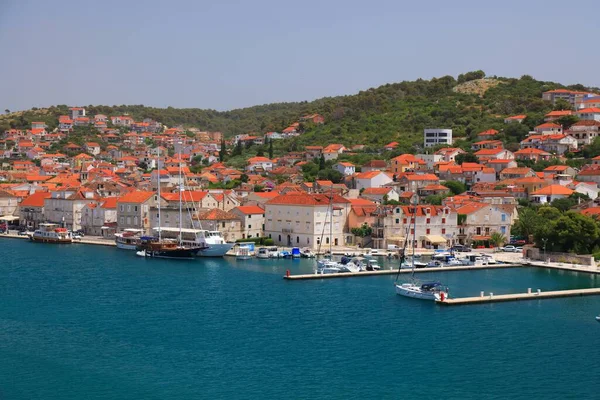 Trogir Townscape Στην Κροατία Ciovo Island Κροατία — Φωτογραφία Αρχείου