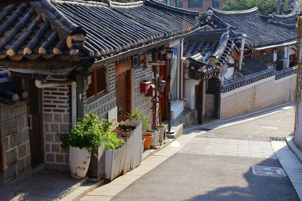 Wioska Bukchon Hanok Seulu Korea Południowa Stare Miasto Ulicy — Zdjęcie stockowe