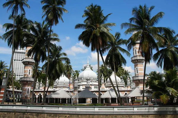 Kuala Lumpur Şehrindeki Mescid Jamek Camii Malezya — Stok fotoğraf