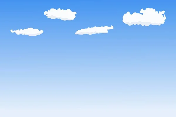 Himmelsstruktur Vektorillustration Blauer Himmel Weiße Wolken Mit Kopierraum Unten — Stockvektor
