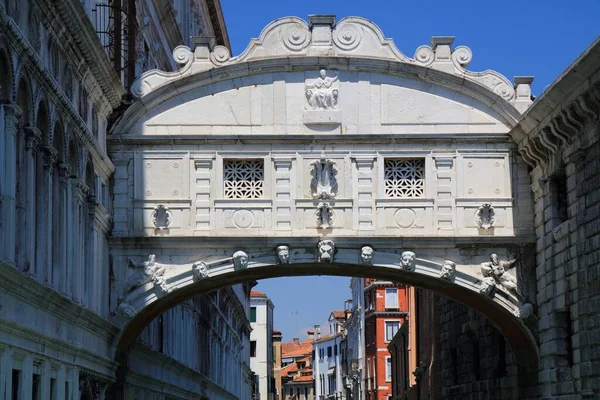 Suckarnas Bro Italienska Ponte Dei Sospiri Landmärke Bro Venedig Italien — Stockfoto