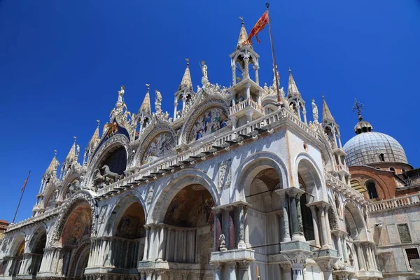 Βασιλική Του Αγίου Μάρκου Στη Βενετία Ιταλία Ιταλική Ονομασία Βασιλική — Φωτογραφία Αρχείου