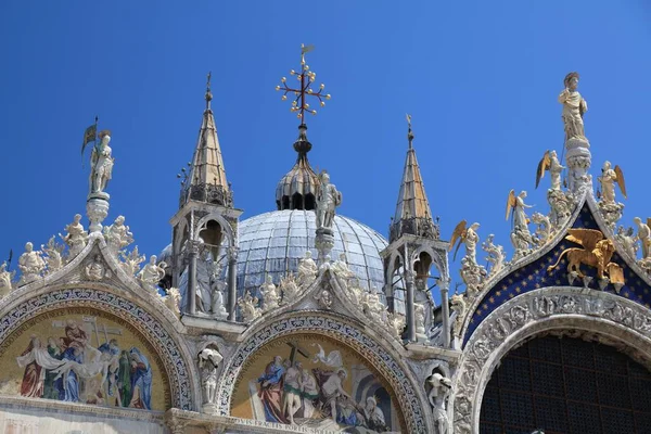 Talya Venedik Teki Saint Mark Bazilikası Talyanca Adı Bazilika San — Stok fotoğraf