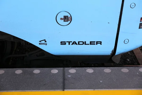 Сальцбург Австрия Августа 2022 Года Пассажирский Поезд Stadler Kiss Компании — стоковое фото