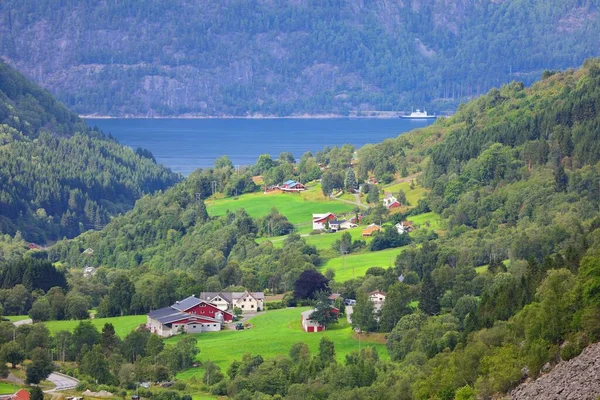 Norveç Daha Fazla Romsdal Bölgesi Eidsdal Vadisi Manzarası Norveç Yaz — Stok fotoğraf
