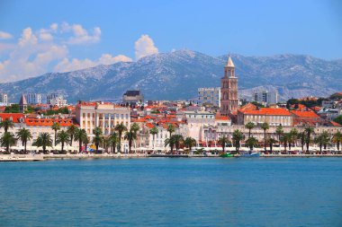 Split. Old Town in Croatia. UNESCO World Heritage Site landmark. clipart