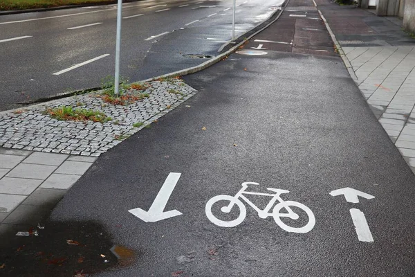 Велосипедної Доріжці Напрямку Гетеборг Швеція Велоспорт Транспортна Інфраструктура — стокове фото