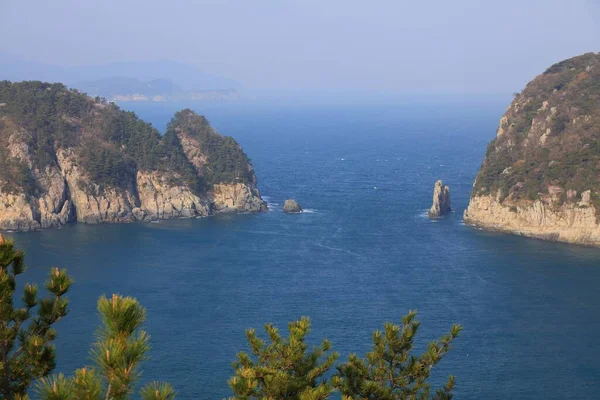 Νήσος Geoje Στη Νότια Κορέα Τοπίο Του Εθνικού Πάρκου Hallyeohaesang — Φωτογραφία Αρχείου