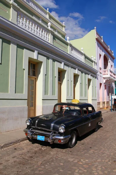 Trinidad Cuba Februari 2011 Oldtimer Klassieke Pontiac Auto Geparkeerd Trinidad — Stockfoto