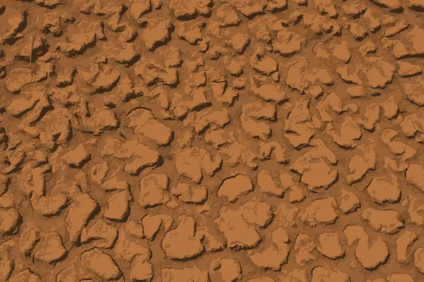 干土矢量 干枯的地面裂缝的泥浆背景 气候变化干旱概念 — 图库矢量图片