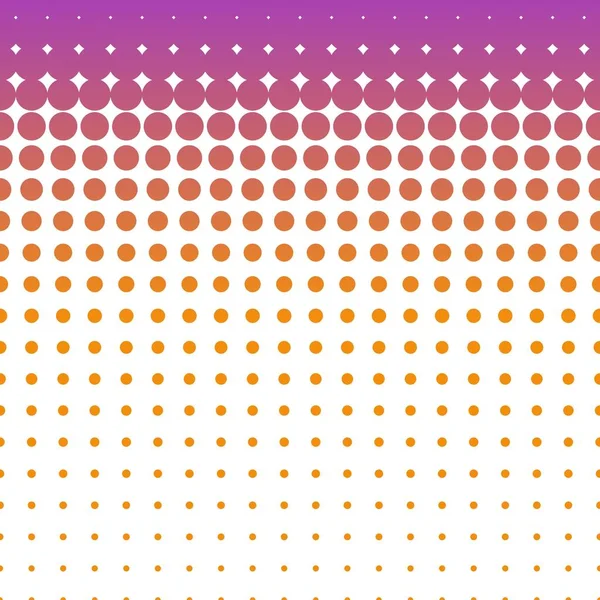 Abstraktní Polotónovaný Vzorec Vektorová Ilustrace Tečkovaného Gradientu Oranžová Fialová Bílém — Stockový vektor
