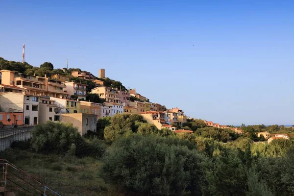 Posada Town Skyline Sardinia Italy Posada Province Nuoro — Stock Photo, Image