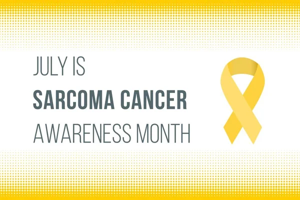 stock vector Social media announcement banner for Sarcoma Cancer Awareness Month in July.