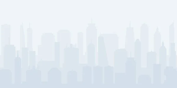 Hintergrund Silhouette Der Stadt Generischer Skyline Vektor Abstrakter Hintergrund — Stockvektor