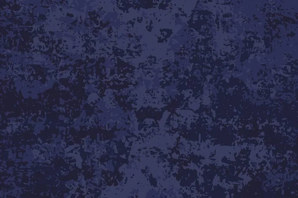 Textura Grunge Azul Escuro Angustiado Escovado Velho Parede Vetor Fundo — Vetor de Stock