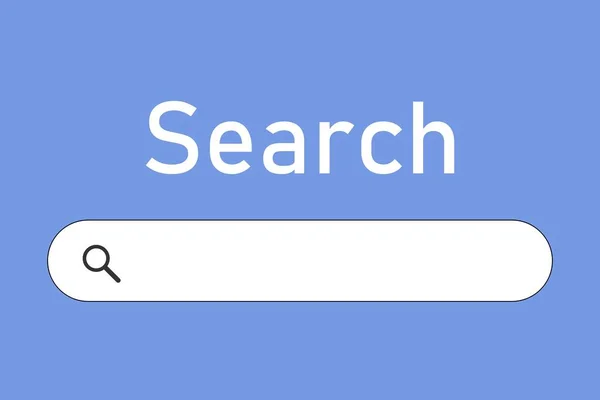 オンライン検索ボックステンプレート 検索エンジンモバイルウェブサイト空の検索フィールド — ストックベクタ