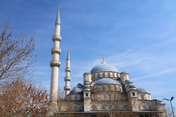 土耳其伊斯坦布尔的Yeni Cami清真寺 地标也被称为新清真寺 — 图库照片