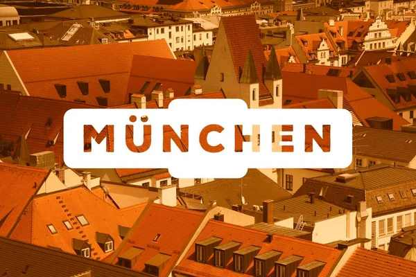 Munich Germany German Name Munchen Muenchen City Name Modern Photo — Stok fotoğraf