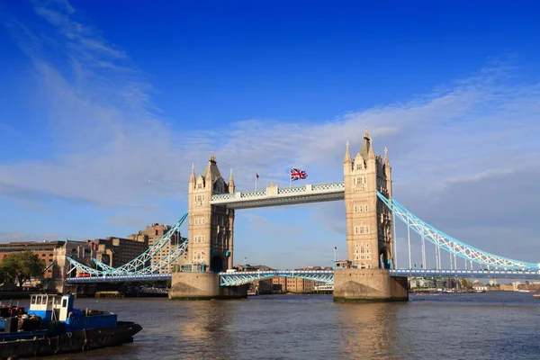 Tower Bridge Orientační Bod Londýně Staré Londýnské Památky — Stock fotografie