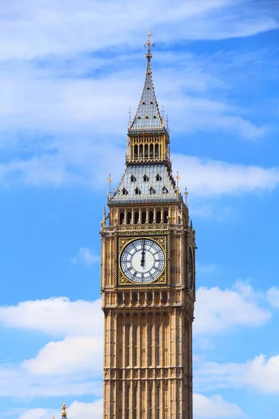 Вестминстерский Дворец Лондоне Великобритания Биг Бен Лондонская Достопримечательность — стоковое фото