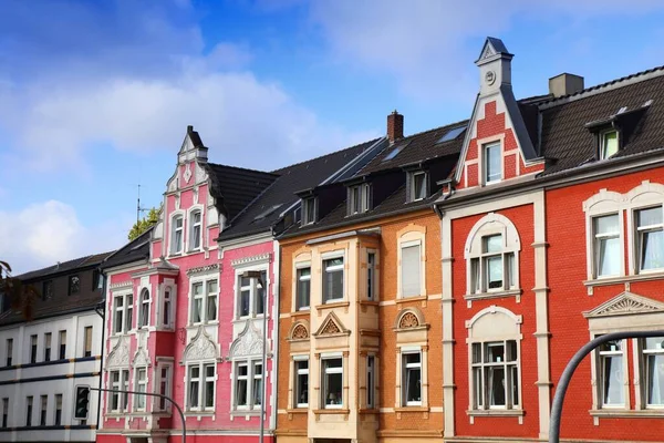 Miasto Gelsenkirchen Niemcy Miasto Mieszkalne Widok Ulicy — Zdjęcie stockowe