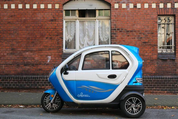 Gelsenkirchen Γερμανια Σεπτεμβριου 2020 Μικροηλεκτρικό Όχημα Elektrobest Σταθμευμένο Στη Γερμανία — Φωτογραφία Αρχείου