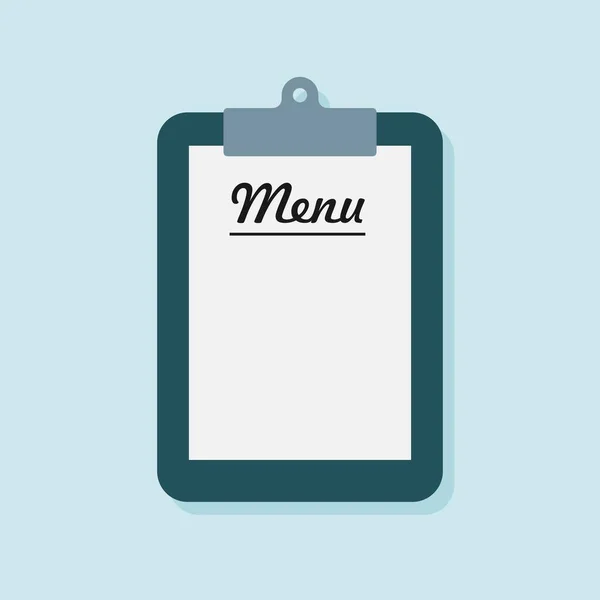 Μενού Ένα Πρόχειρο Λευκό Χαρτί Μεσημεριανό Μενού Για Ένα Εστιατόριο — Διανυσματικό Αρχείο